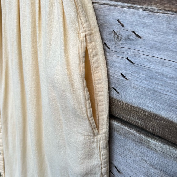 Huarache Cotton Butter Yellow Summer Maxi Dress Women’s Size Small - Picture 3 of 6